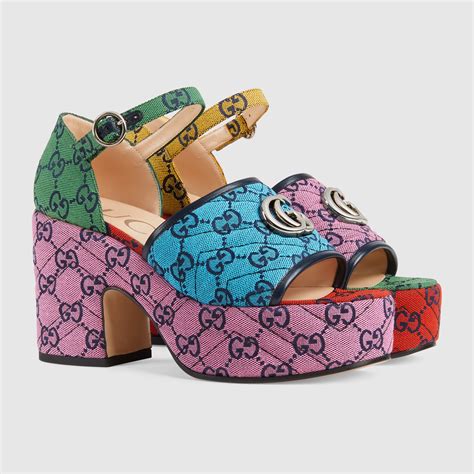 gucci colorful sandals|Gucci unisex sandals.